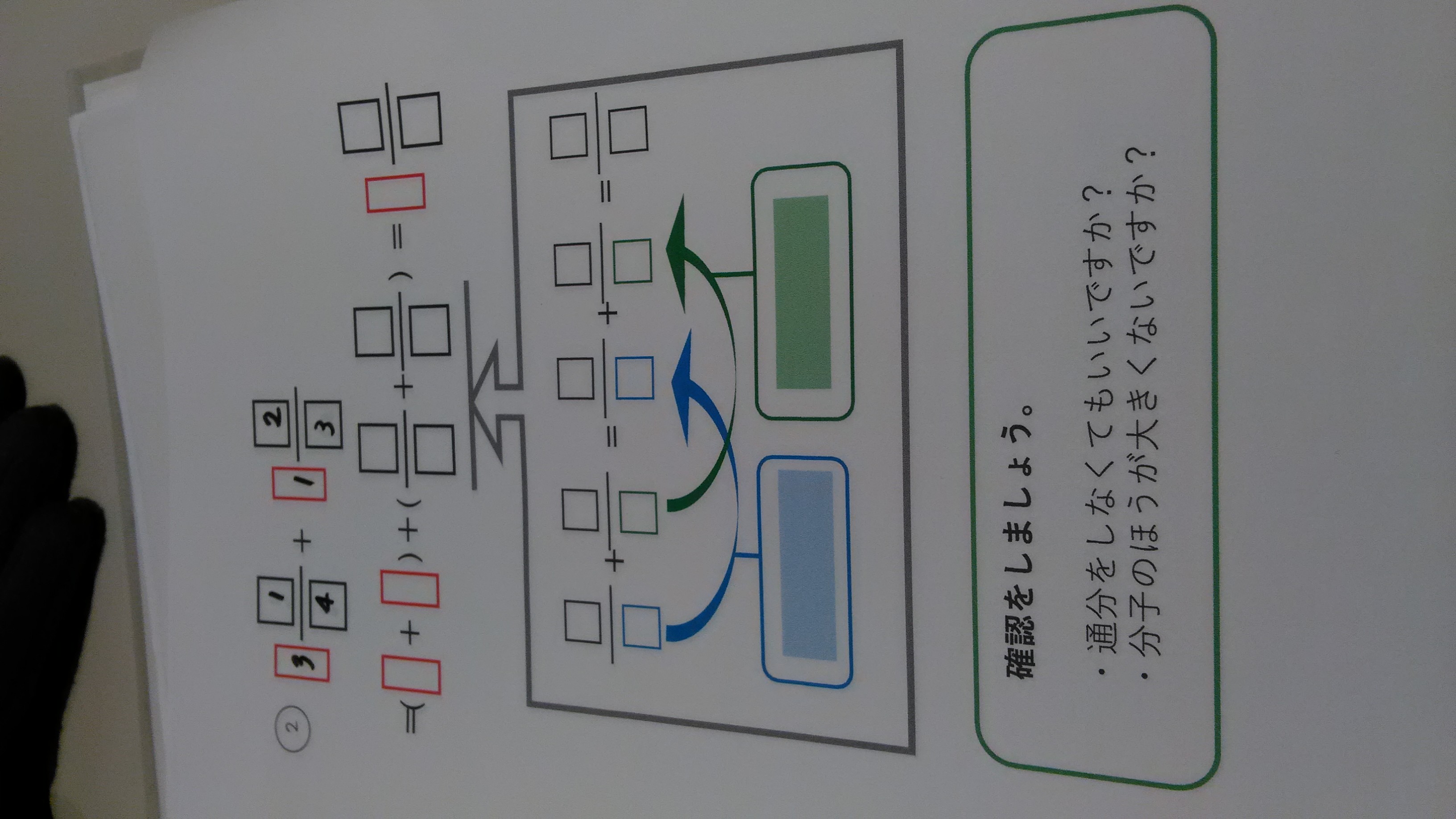 帯分数の足し算 発達障害